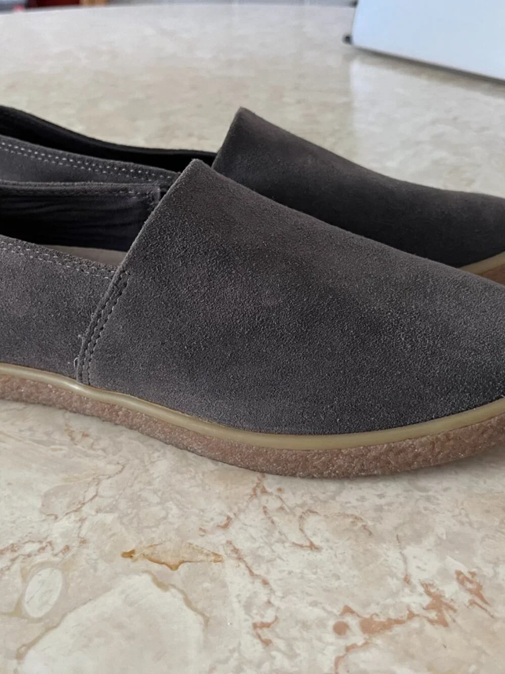 SeaVees Sun Tans Sz 9 Mens Slip On Sneakers Oiled Steel Suede Gum Sole